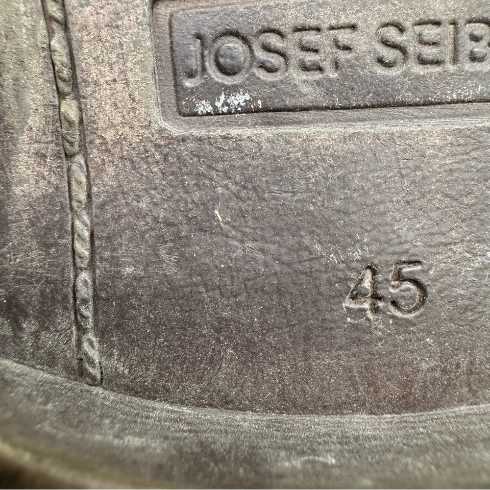 Josef Seibel Earl Black Leather Oxford Size 45/11-11.5 - Picture 13 of 15